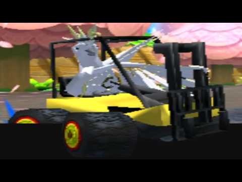 i downloaded a cockatiel driving a forklift on Mario Kart 7 but he also came with a secret weapon