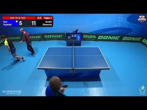 09:30 Ihor Trydukh 0-3 Andrii Shamrai West 1 WIN CUP 08.10.2022 | TABLE TENNIS WINCUP