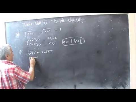 Lectia BAA 39 - Ecuatii irationale