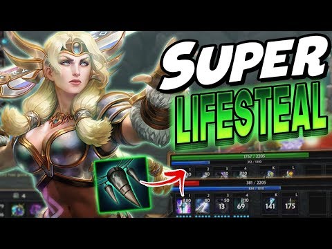 Smite: Freya SUPER LIFESTEAL BUILD - Typhon's Fang IS SO BROKEN!