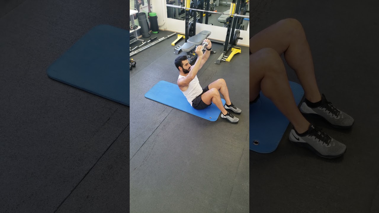 Dumbbell Sit ups - YouTube
