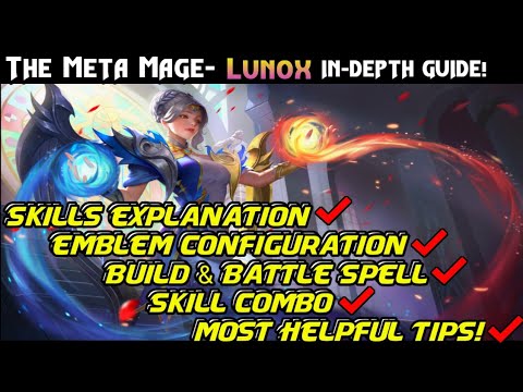 Lunox Guide with Helpful Tips and Tricks! Skill Combo, Best Dual Mates ! Mobile Legends!