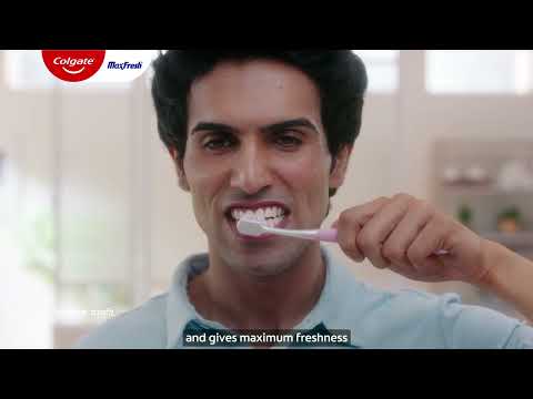 Maximum Freshness with the power of Cooling Crystals | Colgate MaxFresh |  6 secs