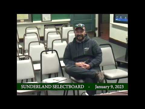 Sunderland Selectboard - January 9, 2023