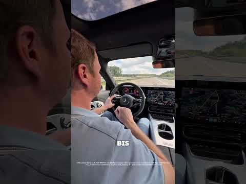 Joschka shows the WLTP range of the new CLA 350 4MATIC – efficient & dynamic! 🔋💨 #cla