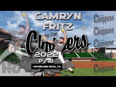2022 Camryn Fritz (5’10”) Lefty Pitcher, Softball Skills Video - So Cal Choppers