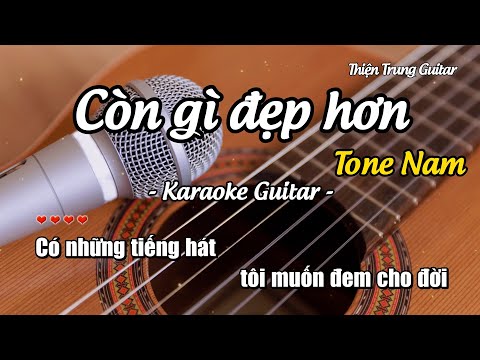 Karaoke Còn gì đẹp hơn - Nguyễn Hùng, Mưa đỏ OST (Guitar Solo Beat) | Thiện Trung Guitar