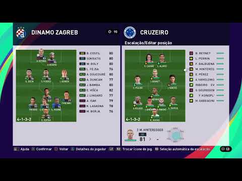 Cruzeiro  x Dinamo