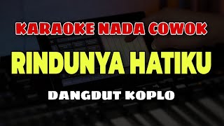 Download lagu RINDUNYA HATIKU - KARAOKE NADA COWOK || VERSI DANGDUT KOPLO mp3