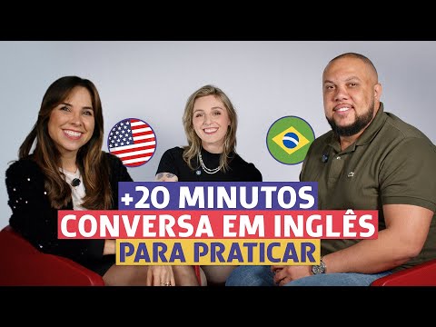 20 minutos de CONVERSAÇÃO EM INGLÊS para brasileiros | Diálogos para iniciantes