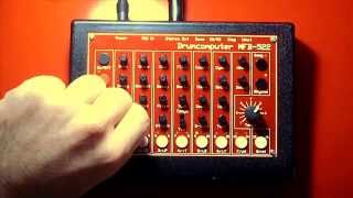 Video thumbnail for Drumcomputer MFB 522 Demo by S- Knob