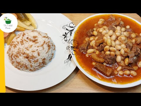 DELICIOUS RECIPE/ Traditional Turkish White Bean Stew with Meat 😋 'Kuru Fasulye'