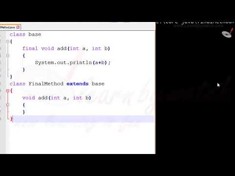 Final Method In Java Learn Java With Practical Examples By Vineet Agrawal