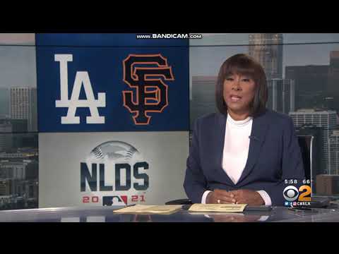 KCBS CBS 2 News at 6pm open October 12, 2021