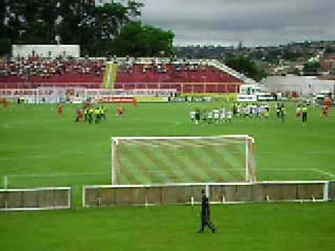Noroeste x Santos - Santos entrando em campo