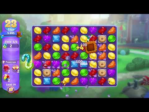 Wonka's World of Candy Level 39 no booster [Gameplay Walkthrough] [Zynga]