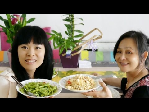 Tam bak hung [Recette de ma maman] [Version Vegan] Salade de papaye & Sauté de liserons d’eau [Laos] Video