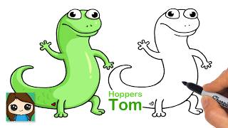 How to Draw Tom Lizard | Hoppers