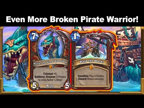 100% Winrate! Blizzard Made Pirate Warrior More BROKEN! Voyage to the Sunken City | Hearthstone