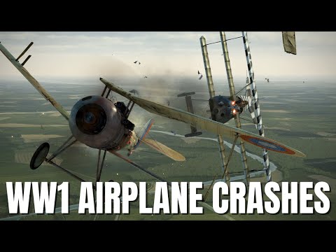 Pistol Dogfight, Airplane Crashes & Takedowns! V17 | Flying Circus & Rise of Flight Crashes