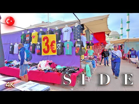 SIDE 📍 am Samstag /Promenade / Stadt / Basar im Winter Antalya Türkei #Türkei #Side #Antalya