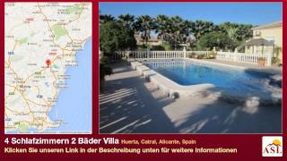 preview picture of video '4 Schlafzimmern 2 Bäder Villa zu verkaufen in Huerta, Catral, Alicante, Spain'