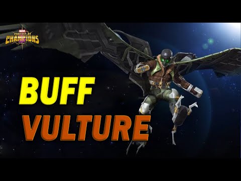 BUFF Vulture Comparación Antes Y Despues Del Buff | 5* R4 | MCOC Video 435
