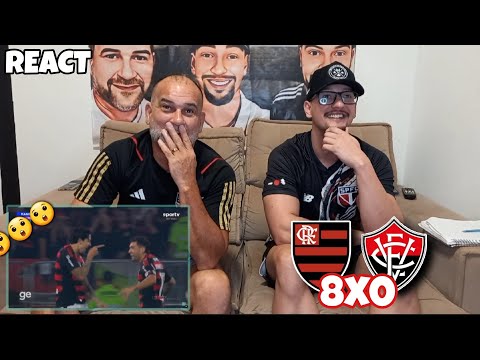 REACT FLAMENGO 8X0 VITÓRIA - HISTORIC! OVERWHELMING! FLAMENGO PLAYED FOOTBALL