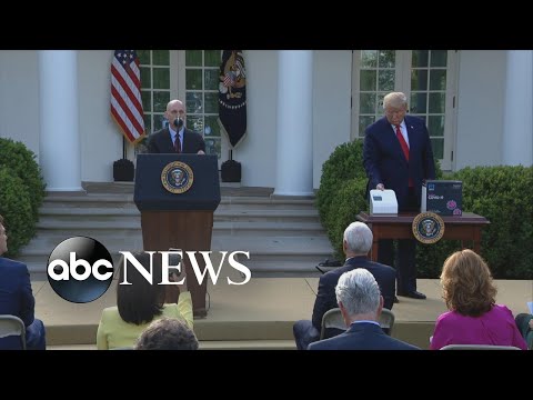 Trump unveils five-minute COVID-19 test