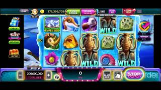Caesars Slots - MAMMOTH MOOLAH - I got a Mega Win on the last spin 200M Bet! #SLOTS #BIGWIN