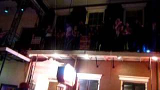 Mardi Gras 2010 Shutdown Police Stampede up against cop cars ty.