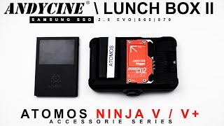 Atomos Ninja V+ Accessories - Angelbird AtomX alternative - Andycine Lunchbox II
