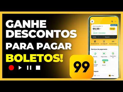 Como pagar boletos com desconto na 99Pay