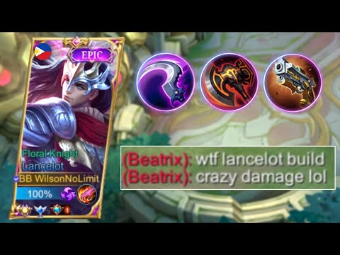 BEST 1 SHOT LANCELOT BUILD IN 2022 🔥 | CRAZY DAMAGE IN SOLO RANKED GAME!! ( please try )