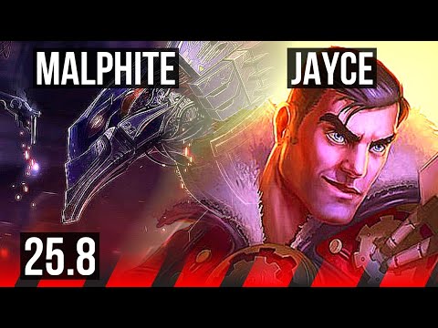 MALPHITE vs JAYCE (TOP) | 4/1/4 | EUW Master | 25.8