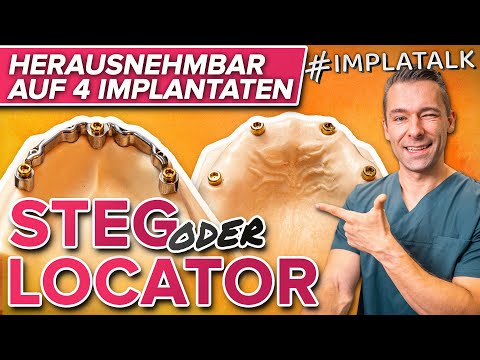 Which is better? Removable prosthesis on 4 implants - bar or locator?