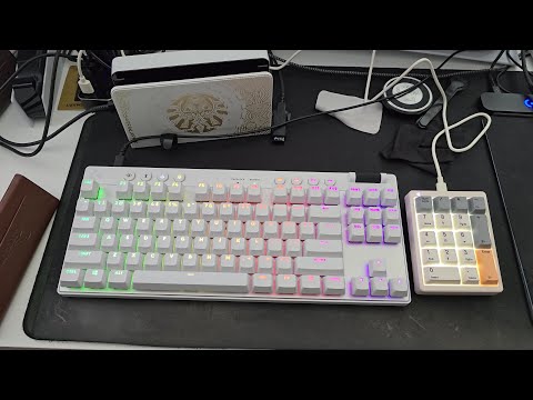 Logitech G Pro X TKL White Wireless (Tactile Switch) Mechanical Keyboard w/ Kinst Numpad Typing Test