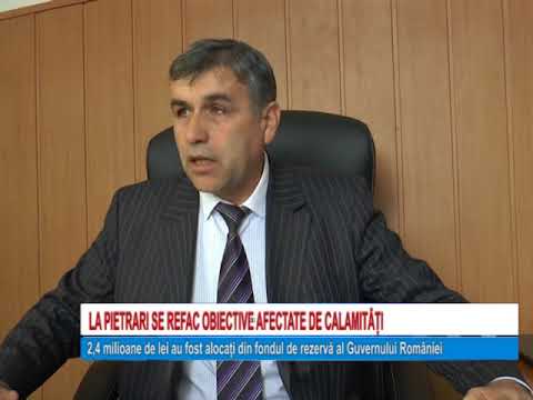 La Pietrari se refac obiective afectate de calamitati