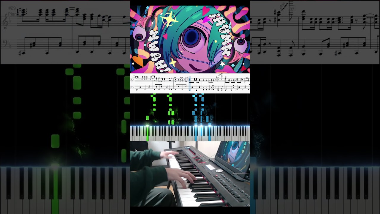 DECO*27 - Monitoring Piano version #piano #shorts #ピアノ #vocaloid モニタリング #morning  #deco27