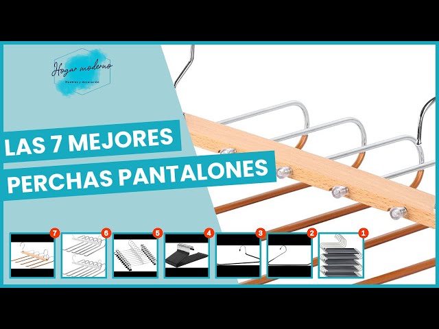 Vídeo relacionado con Paquete de 10, Perchas Pantalones Ahorra Espacio, Perchas para Pantalones 30cm, Perchas para Faldas, Perchas Antideslizantes, con Clips Ajustables, para Ropa, Faldas, Calcetines