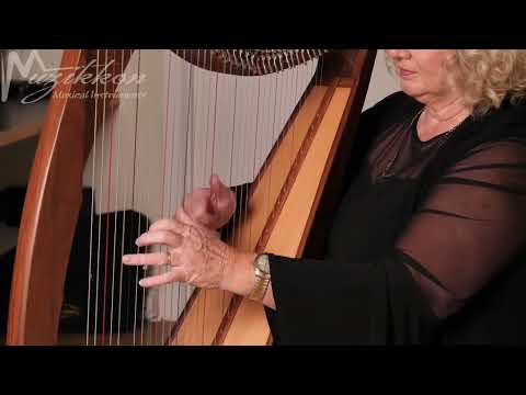 Muzikkon 36 String Ard Ri Harp Rosewood Played By Ann Tuitte