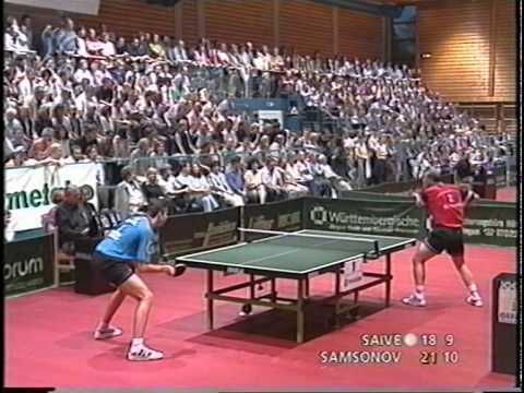 Tischtennis Bundesliga: Philippe Saive vs Vladimir Samsonov May 99