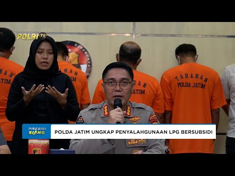 POLDA JATIM UNGKAP PENYALAHGUNAAN LPG SUBSIDI