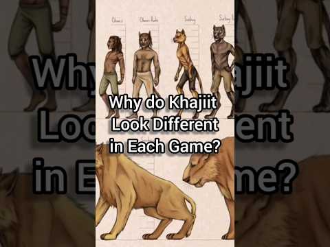 Why Do Khajiit Look Different Each Game? #skyrim #lore #tes #eso #Oblivion #morrowind #bethesda