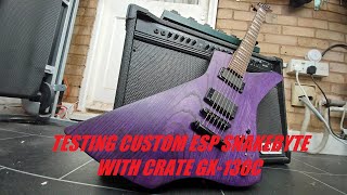 Video thumbnail for CRATE GX-130C AND CUSTOM SNAKEBYTE TEST by EX SCOUT2001
