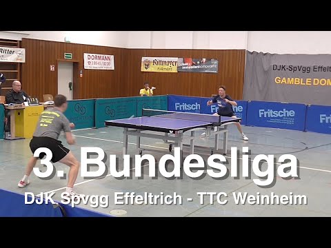 3. Bundesliga Süd | DJK Spvgg Effeltrich - TTC Weinheim | Highlights