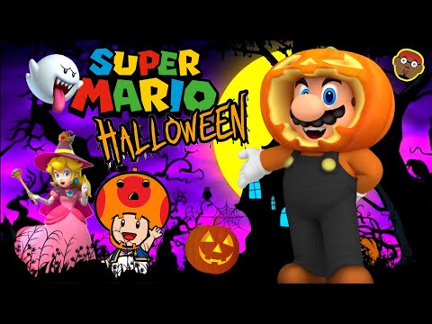 Mario Halloween | Super Mario Run and Freeze | Mario Halloween Game for Kids | PhonicsMan Fitness