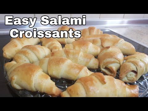 Homemade Salami Croissant | Croissants | Breakfast idea