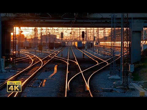 4K CABVIEW Ljubljana - Koper -- Inland Slovenia to Adriatic Sea -- freight train travel