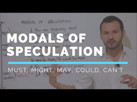Modals of Speculation and Deduction in English (Must, Might, May, Could, Can't)